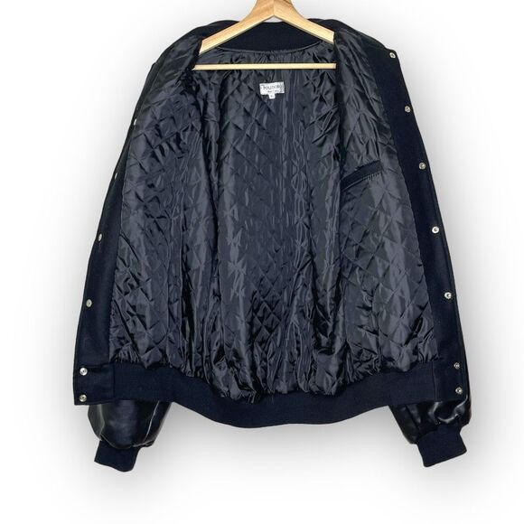 USS Theodore Roosevelt Operation Iraqi Freedom Black Wool Bomber Jacket Men’s XL - Picture 7 of 10